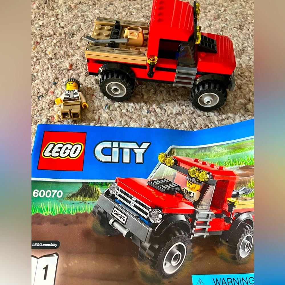 Lego city truck and figure